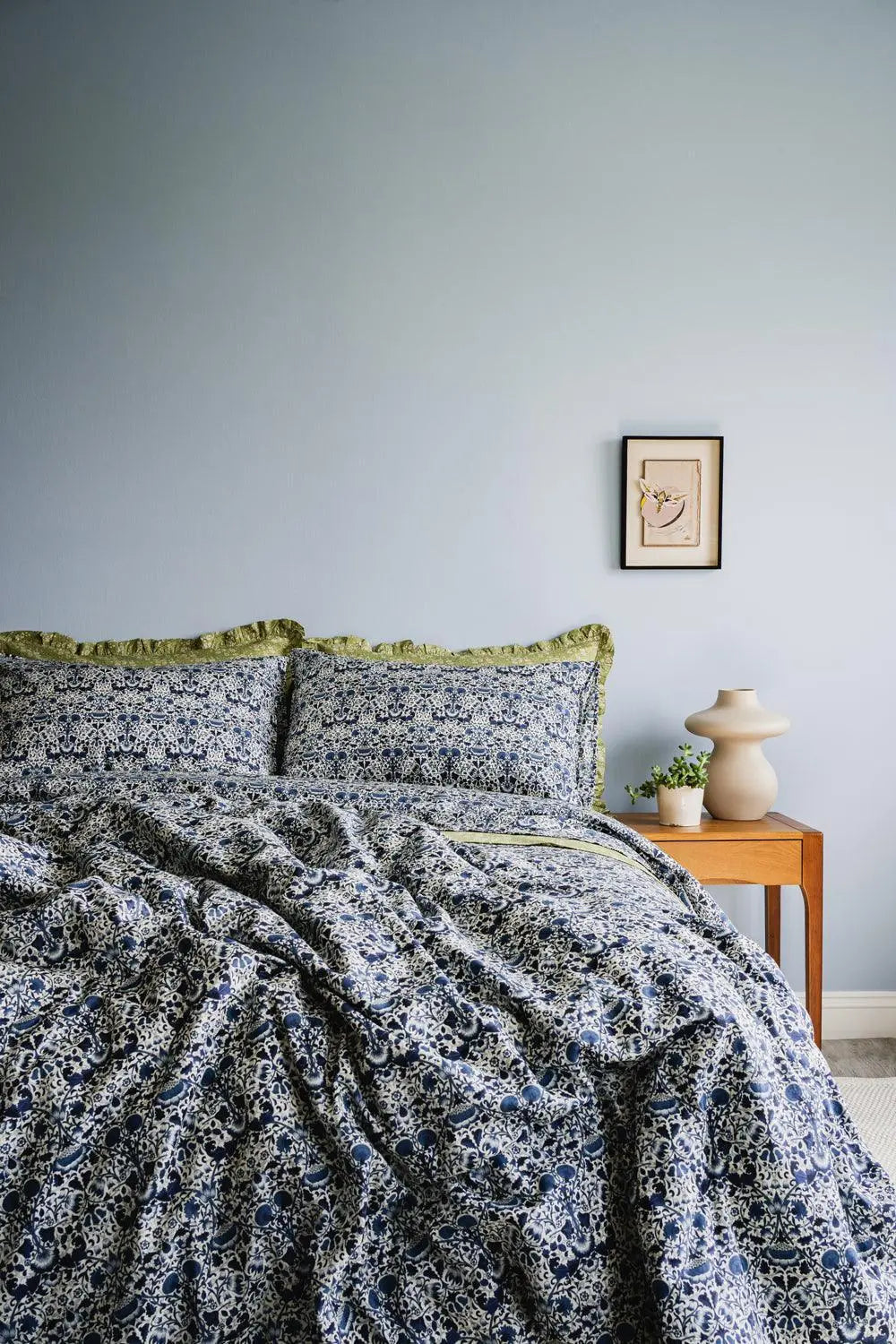 LODDEN NAVY Liberty Flat Top Sheet Coco & Wolf