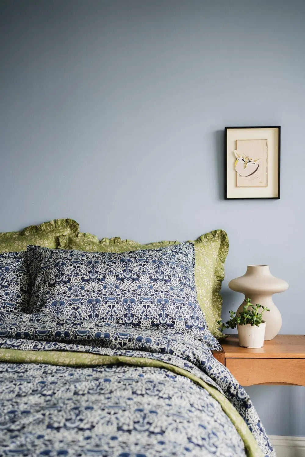 LODDEN NAVY Liberty Pillowcase Coco & Wolf
