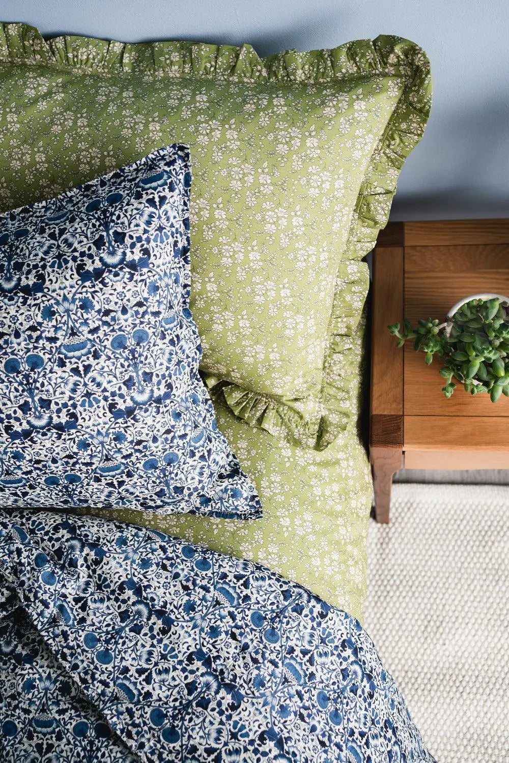 LODDEN NAVY Liberty Pillowcase Coco & Wolf