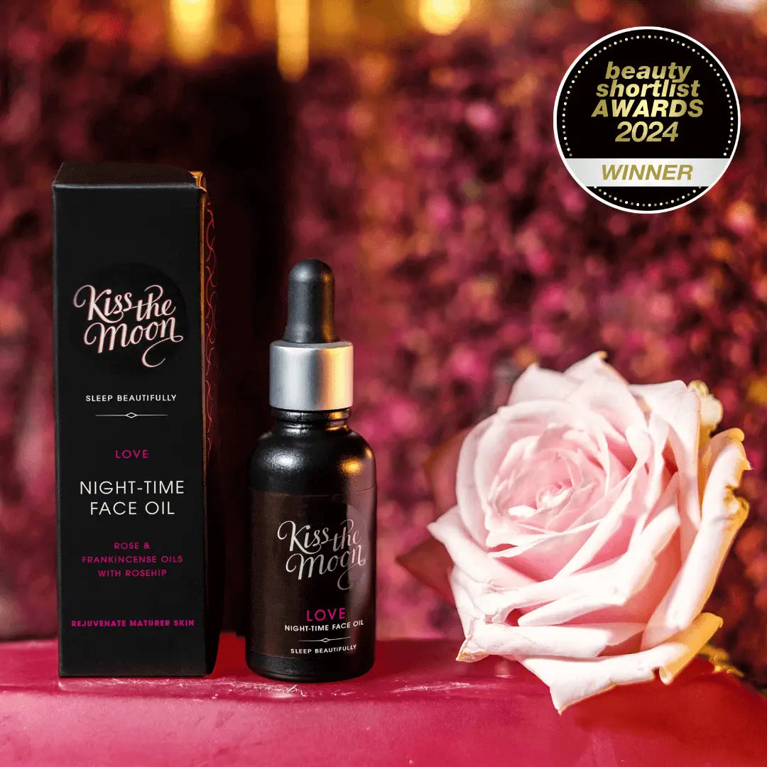 LOVE NIGHT-TIME FACE OIL | Rejuvenate skin with Rose & Frankincense Kiss the Moon