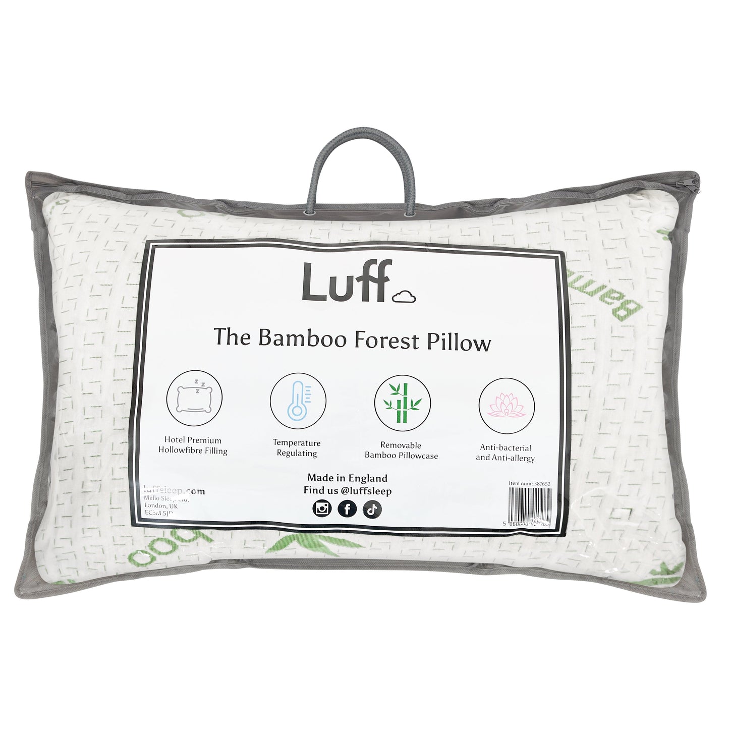 The Bamboo Forest Hollowfibre Pillow Luff Sleep