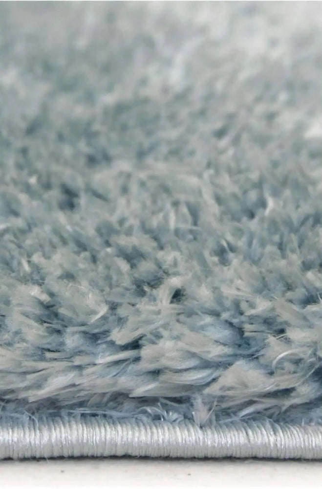Lagom Duck Egg Blue Shaggy Rug The Rugs