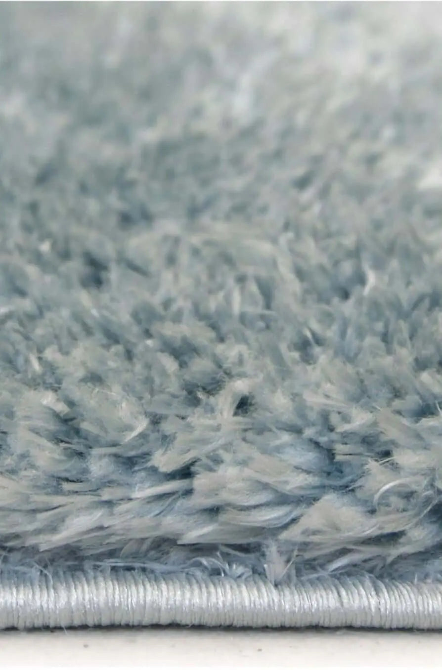 Lagom Duck Egg Blue Shaggy Rug The Rugs