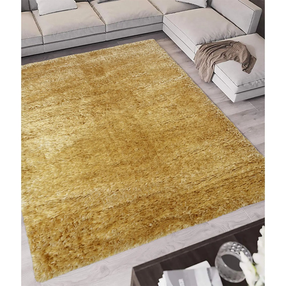 Lagom Ochre Shaggy Rug The Rugs