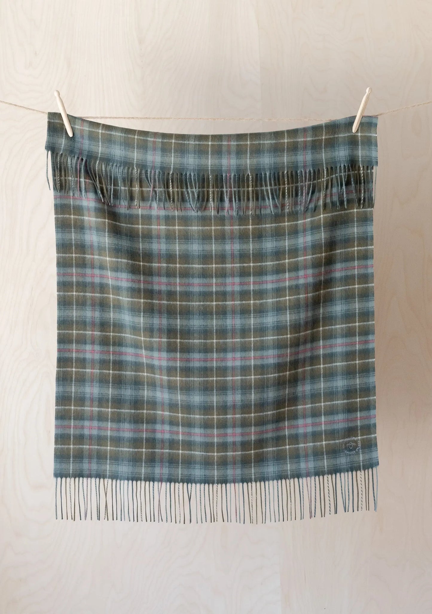 Lambswool Baby Blanket in Mackenzie Weathered Tartan TartanBlanketCo