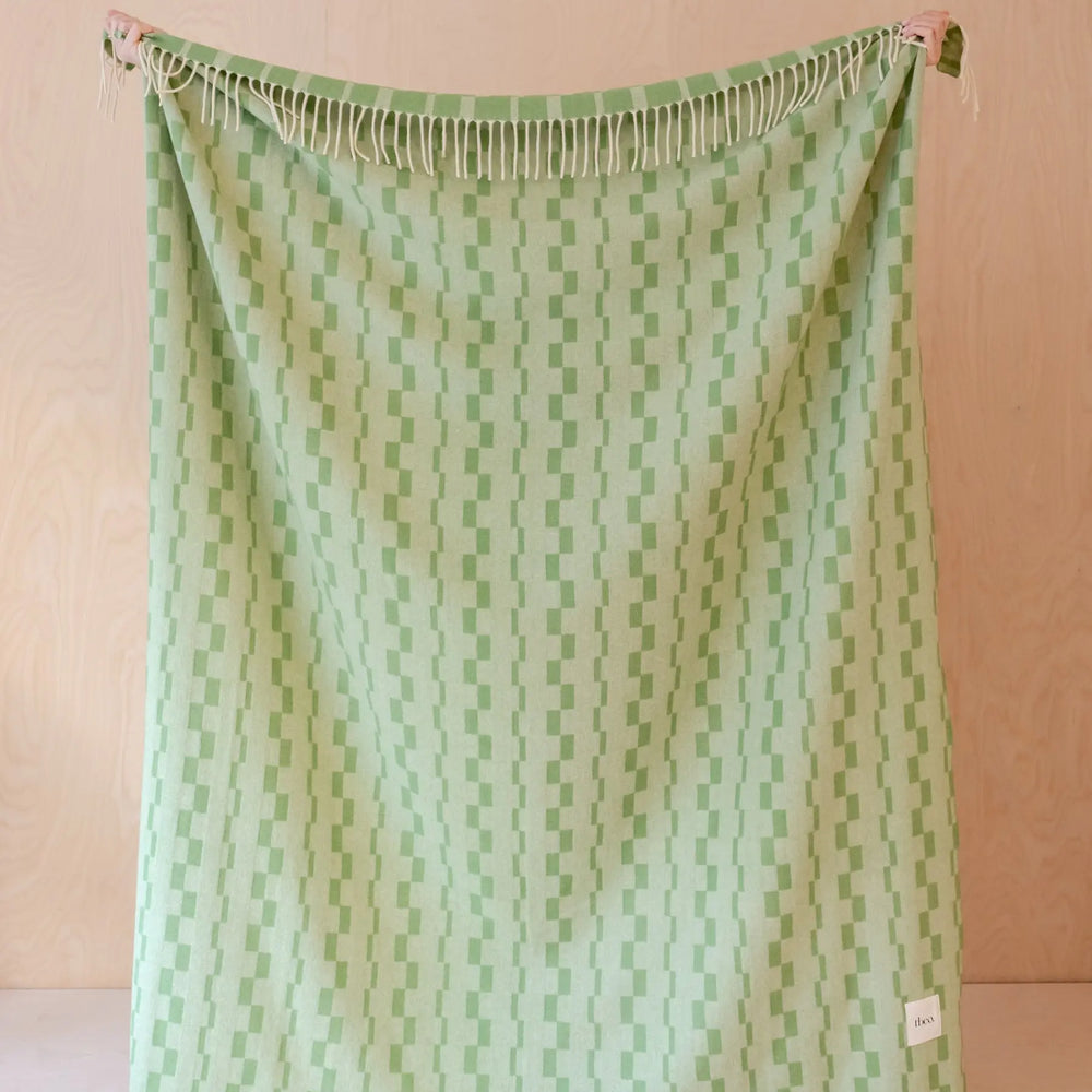 Lambswool Baby Blanket in Pink Gingham TartanBlanketCo