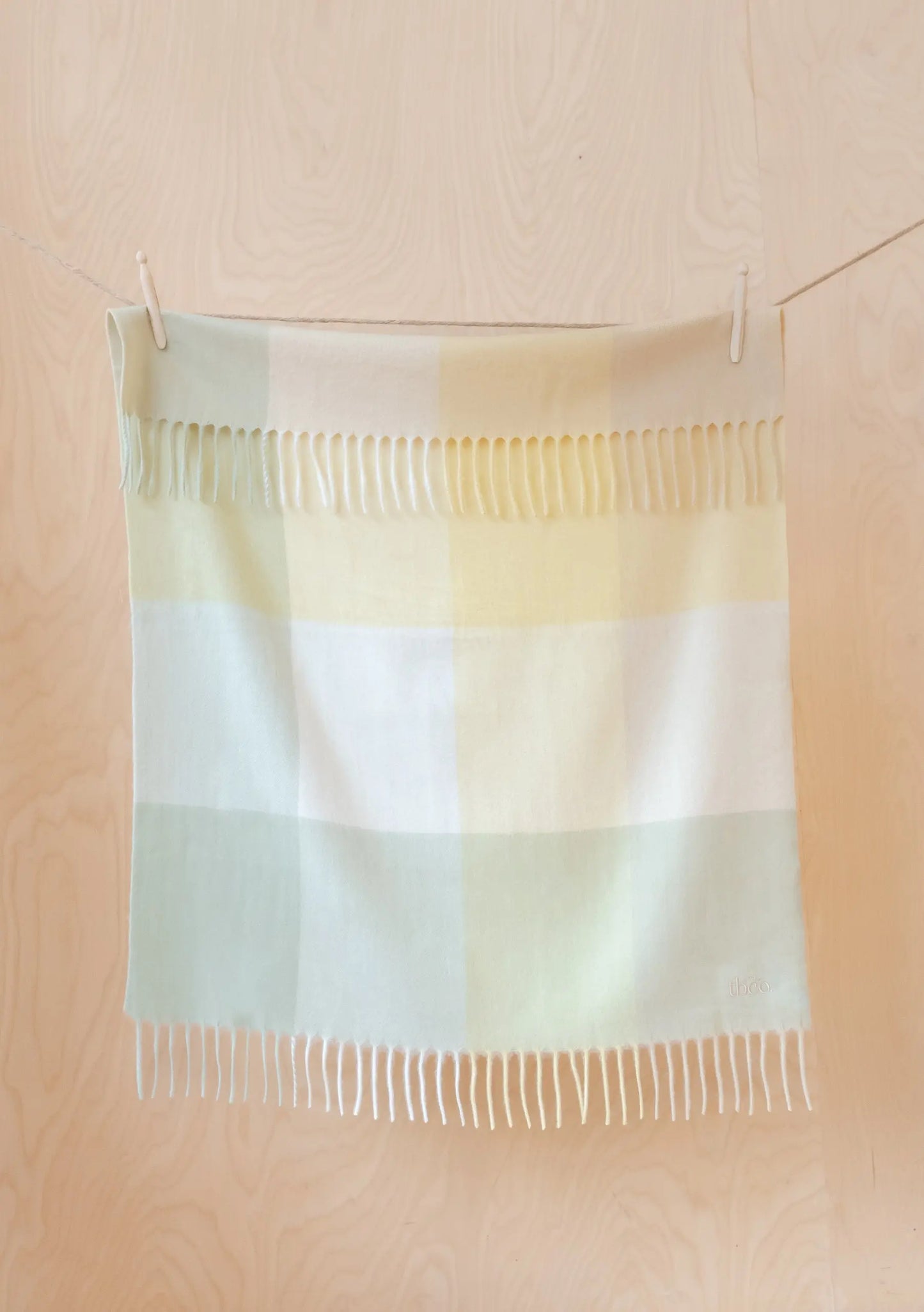 Lambswool Baby Blanket in Rose Block Check TartanBlanketCo