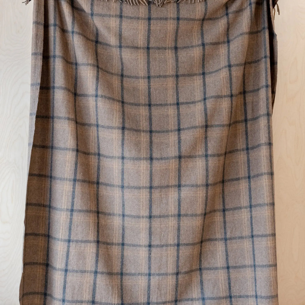 Lambswool Blanket in Pink Block Check TartanBlanketCo