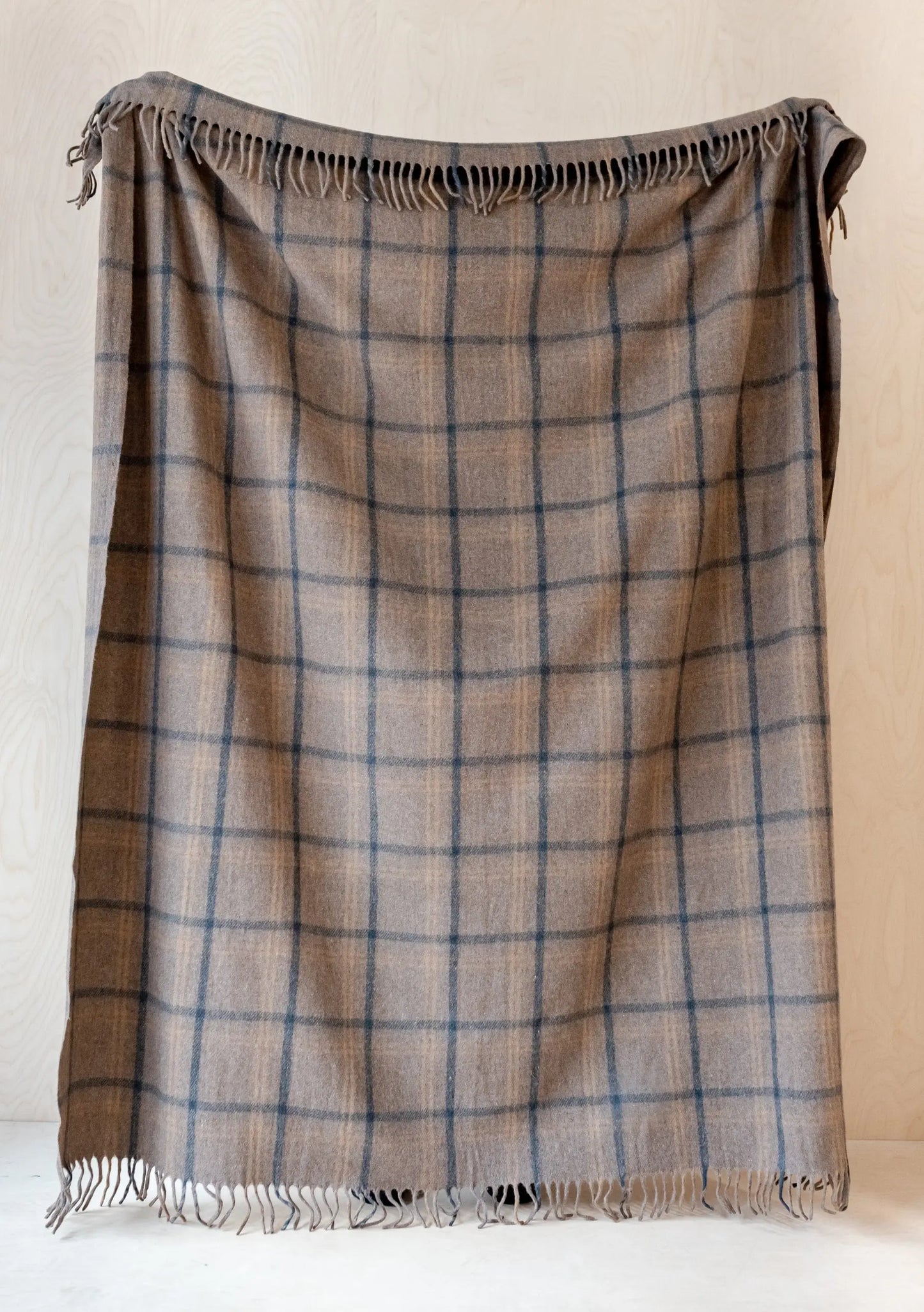 Lambswool Blanket in Pink Block Check TartanBlanketCo