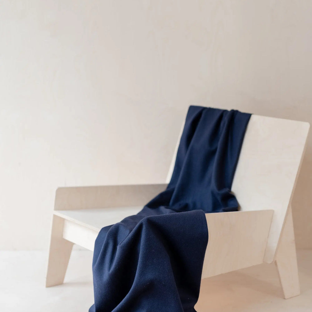 Lambswool Small Blanket in Navy TartanBlanketCo