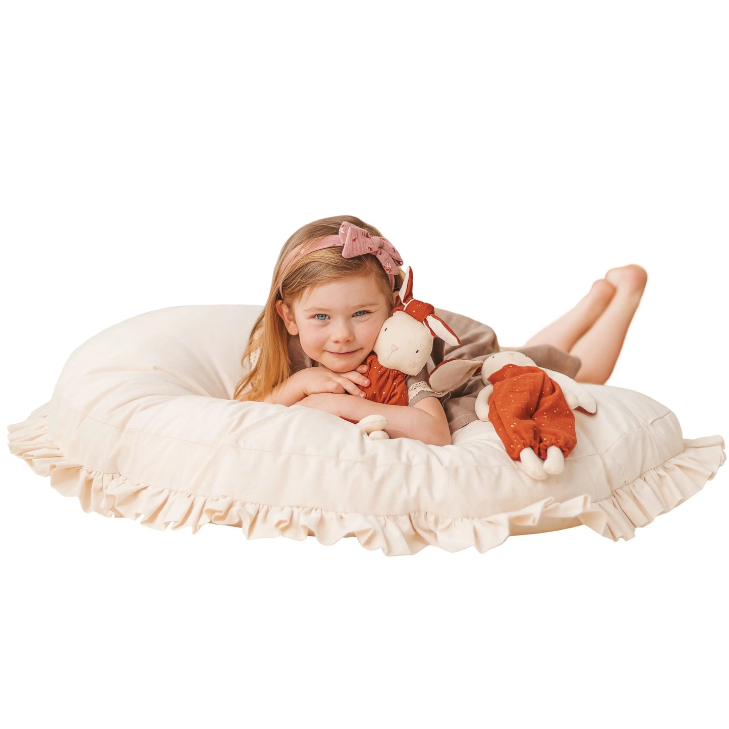 Large Floor Cushion with Ruffled Edges MINICAMP