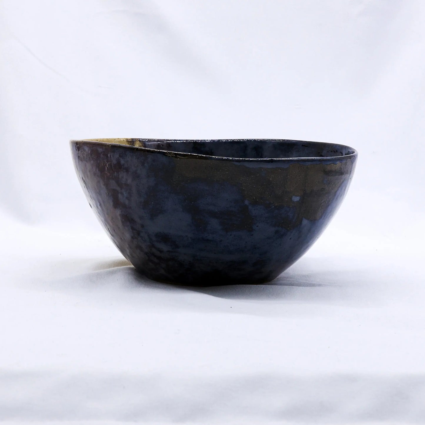 Large Indigo Clay Shore Handmade Ceramic Stoneware Dinner Bowl Ribera Handmade Ceramics