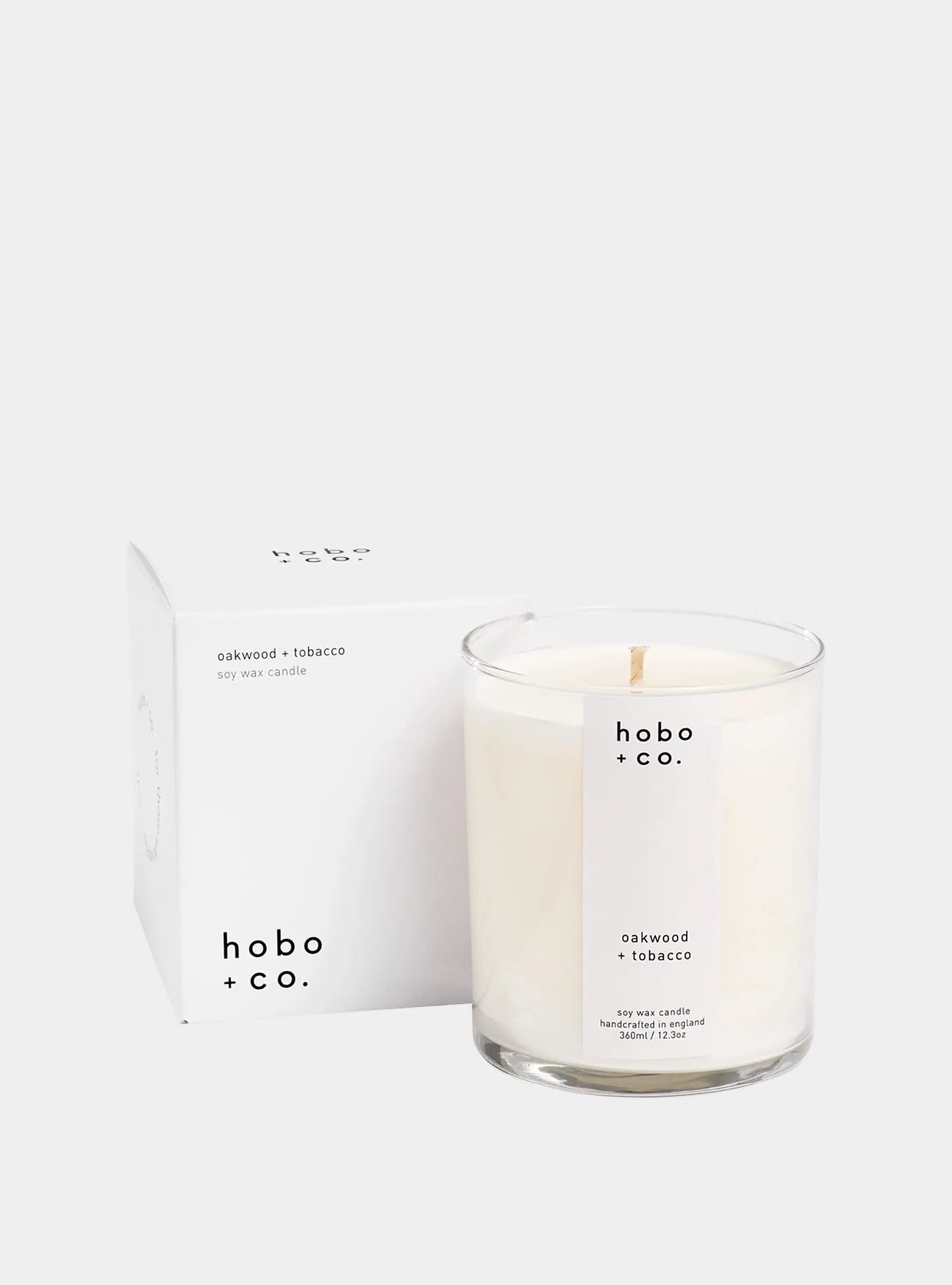 Large Oakwood and Tobacco Candle hobo + co.