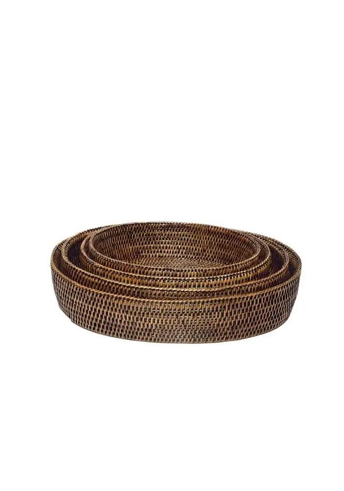 Large Oval Rattan Bowl Casa by Josephine Jenno