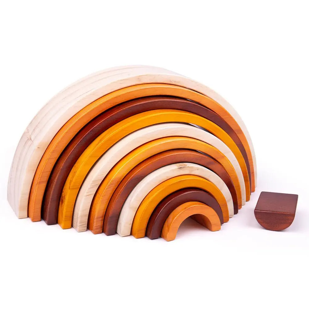 Large Rainbow Stacking Toy Toby Tiger