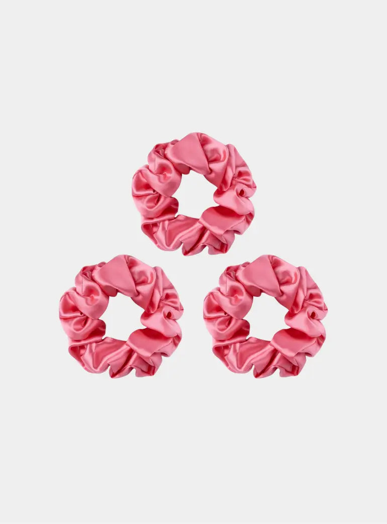 Large Silk Scrunchies Pack of 3 Silk Works London