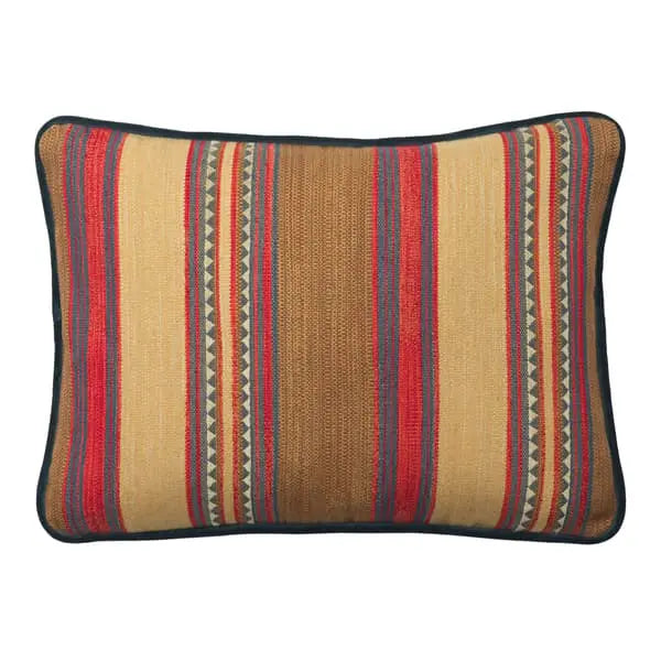 Las Salinas, Sustainable Feather, Cushion Cotton Blend Kilim & Stripe Andrew Martin