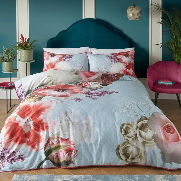 Laurence Llewelyn-Bowen Mayfair Lady 100% Cotton Duvet Cover and Pillowcase Set Dunelm