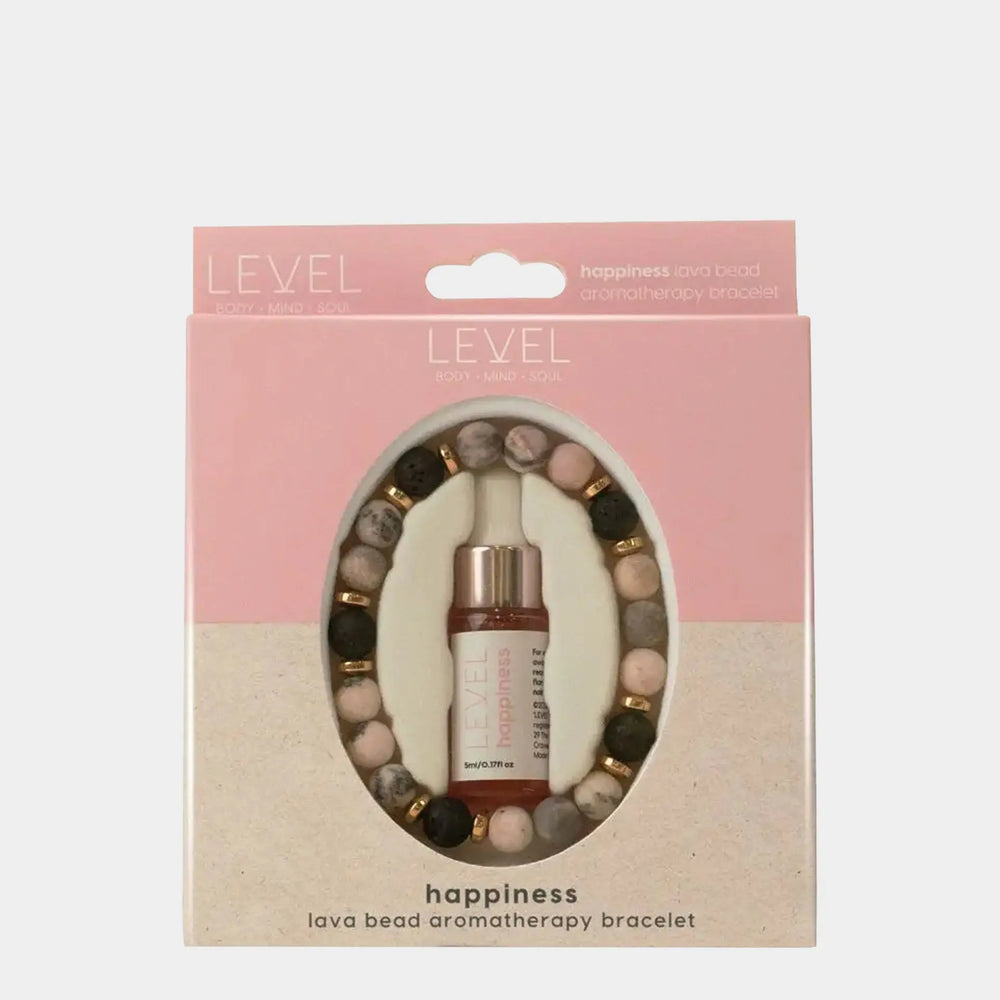 Lava Bead Aromatherapy Bracelet With Essential Oil - Happiness SMUG