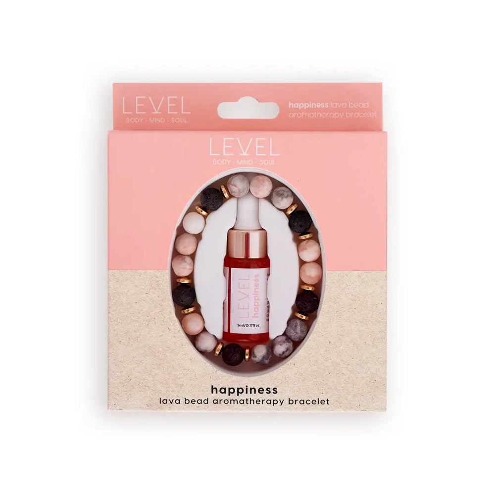 Lava Bead Aromatherapy Bracelet with Essential Oil - Happiness SMUG