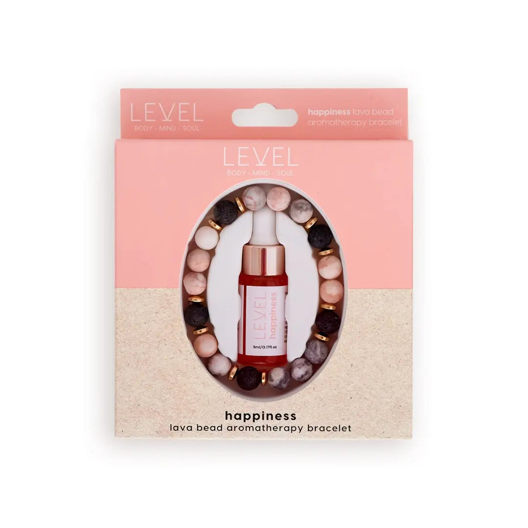 Lava Bead Aromatherapy Bracelet with Essential Oil - Happiness SMUG