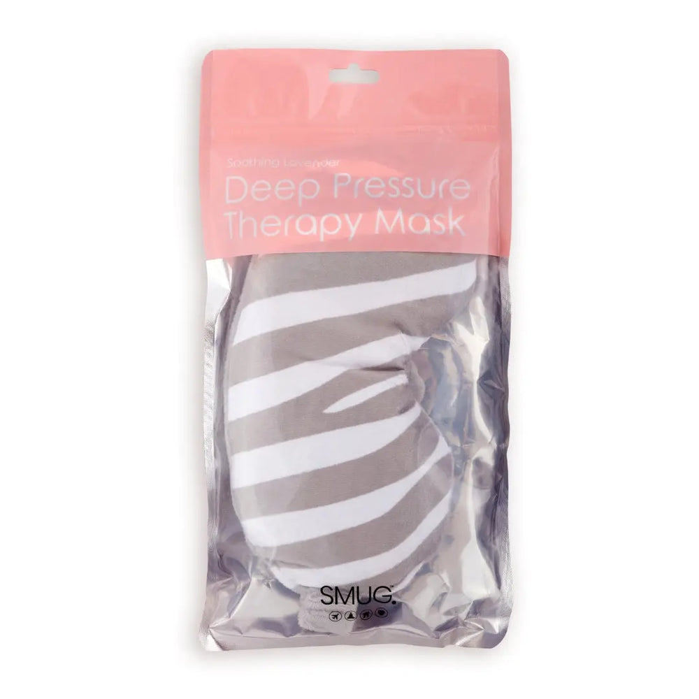 Lavender Deep Pressure Therapy Eye Mask - Zebra Print SMUG