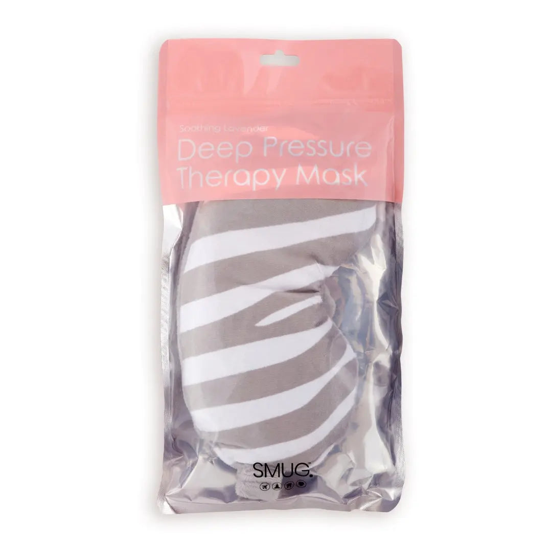 Lavender Deep Pressure Therapy Eye Mask - Zebra Print SMUG