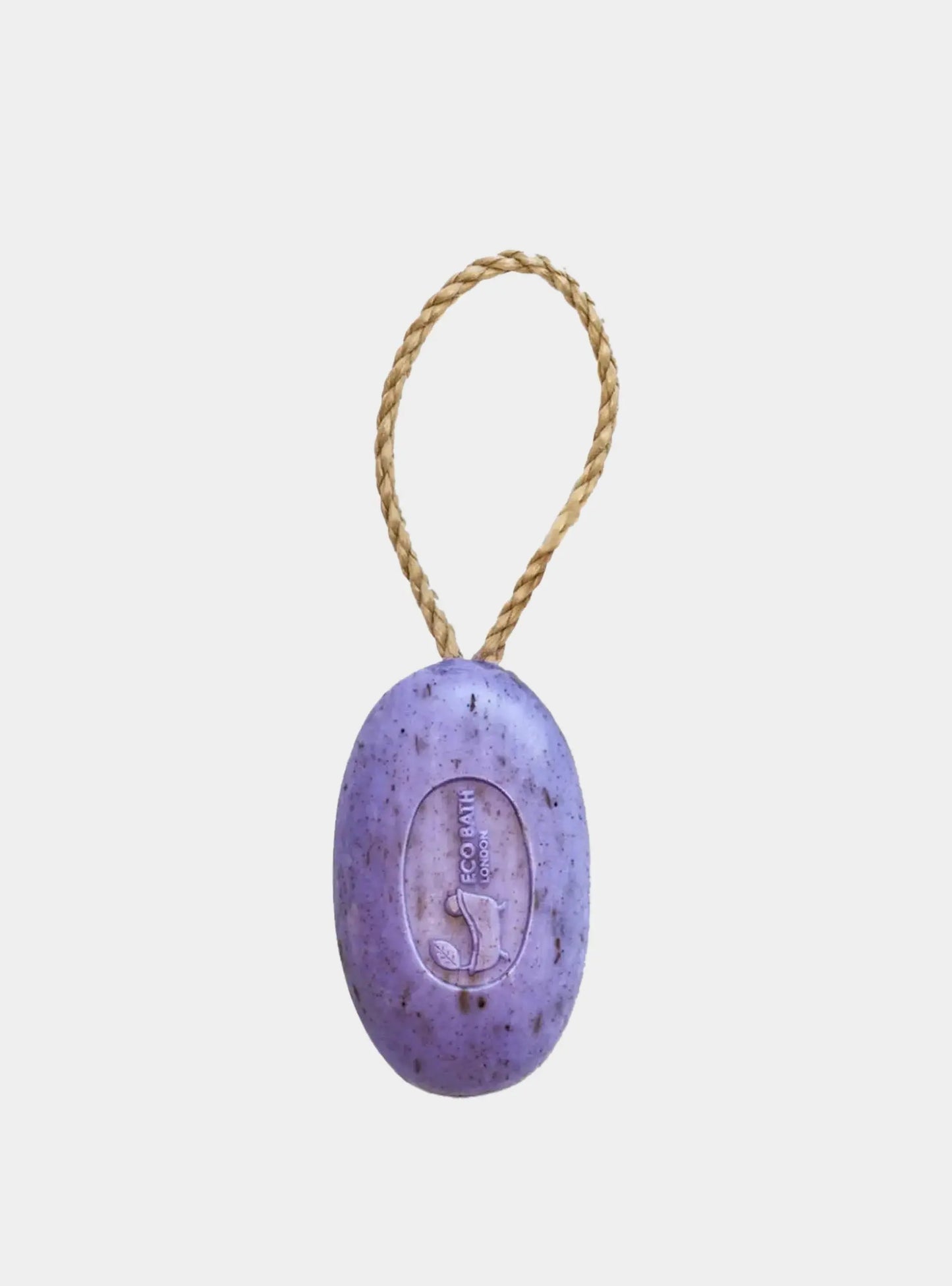 Lavender Soap on a Rope 220g -  Luxurious and Eco Friendly Relaxing Body Wash Bar with Shea Butter Eco Bath London