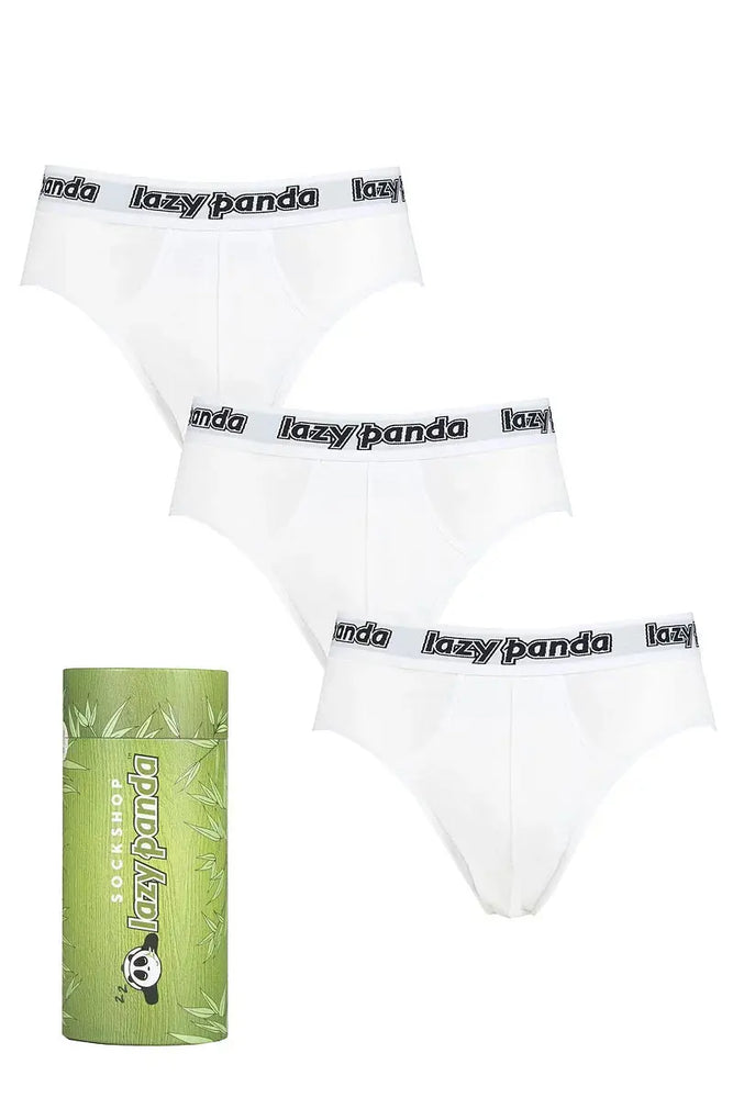 Lazy Panda Bamboo Briefs White LazyPanda