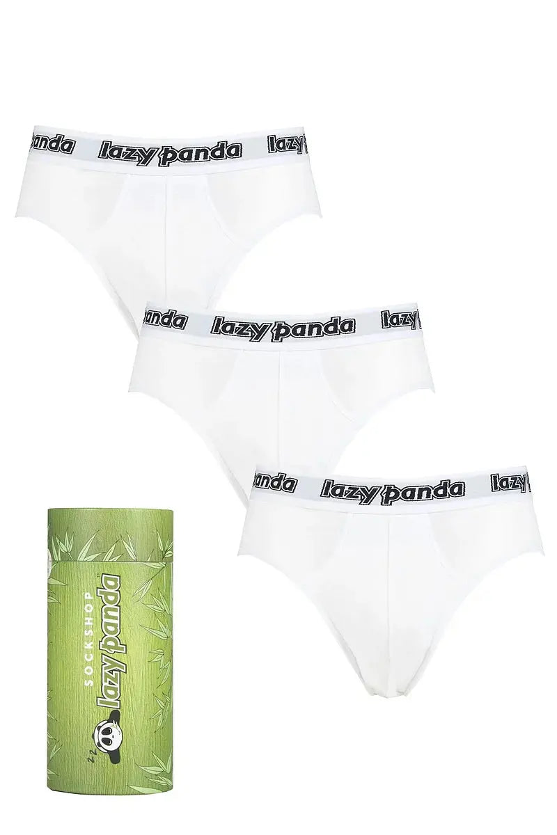 Lazy Panda Bamboo Briefs White LazyPanda