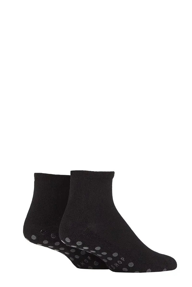 Lazy Panda Bamboo Cushioned Slipper Socks Black LazyPanda