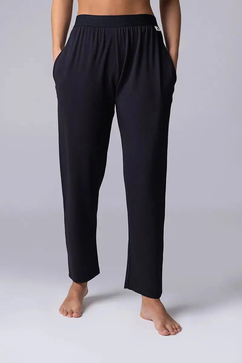 Lazy Panda Bamboo Loungewear Classic Bottoms Black LazyPanda
