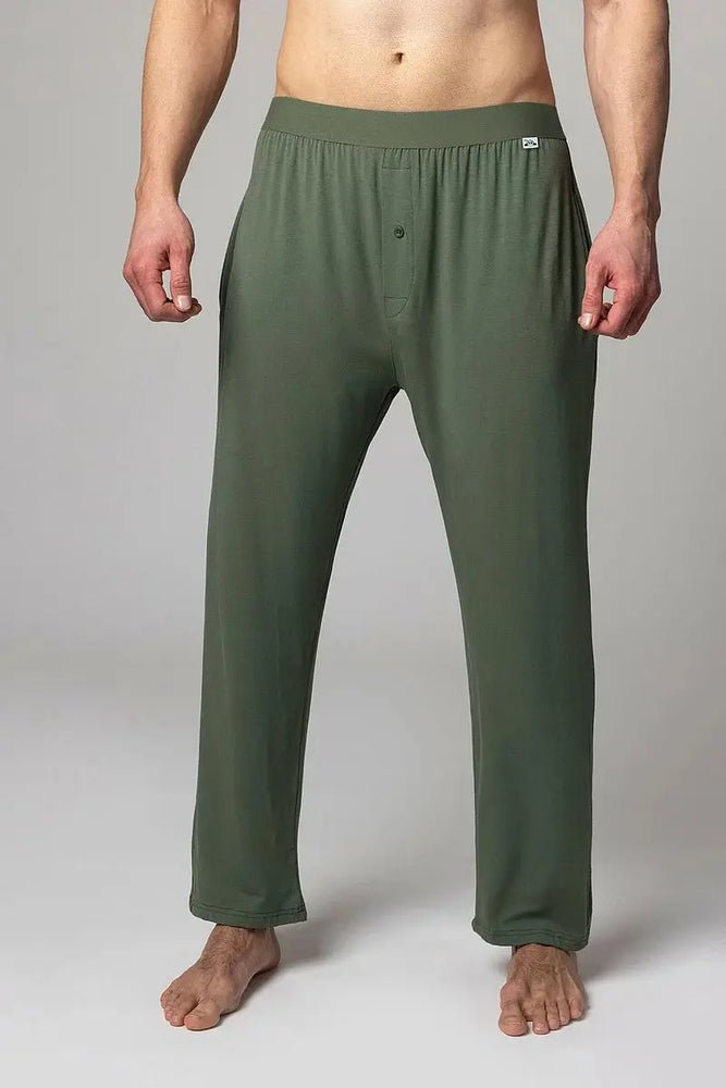Lazy Panda Bamboo Loungewear Classic Bottoms Olive Green LazyPanda
