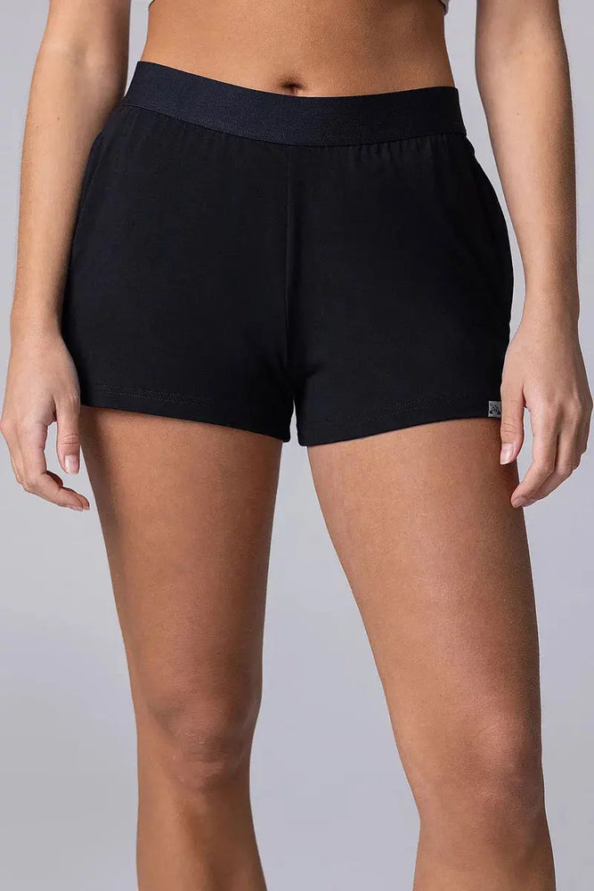 Lazy Panda Bamboo Loungewear Shorts Black LazyPanda