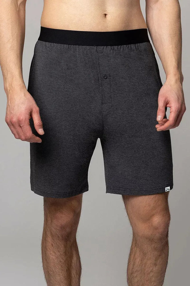 Lazy Panda Bamboo Loungewear Shorts Dark Charcoal Shorts LazyPanda