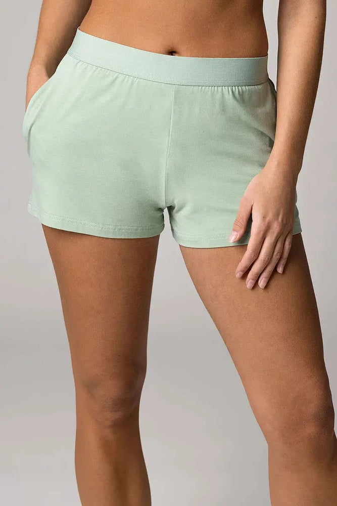 Lazy Panda Bamboo Loungewear Shorts Green LazyPanda