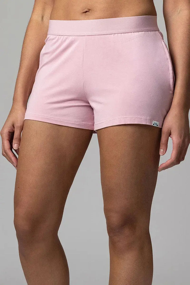 Lazy Panda Bamboo Loungewear Shorts Pale Pink Shorts LazyPanda