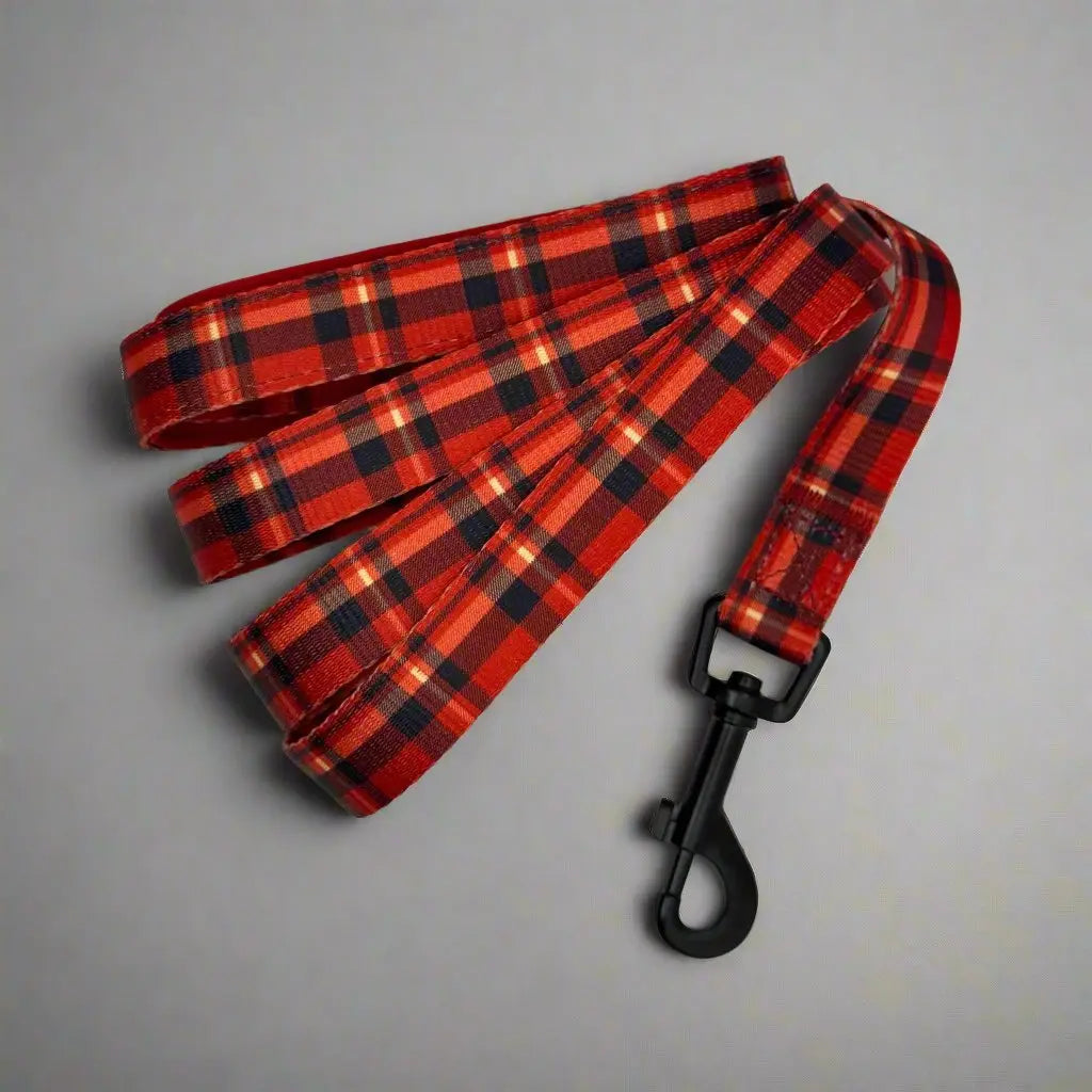 Lead - Red Tartan PupClub Couture