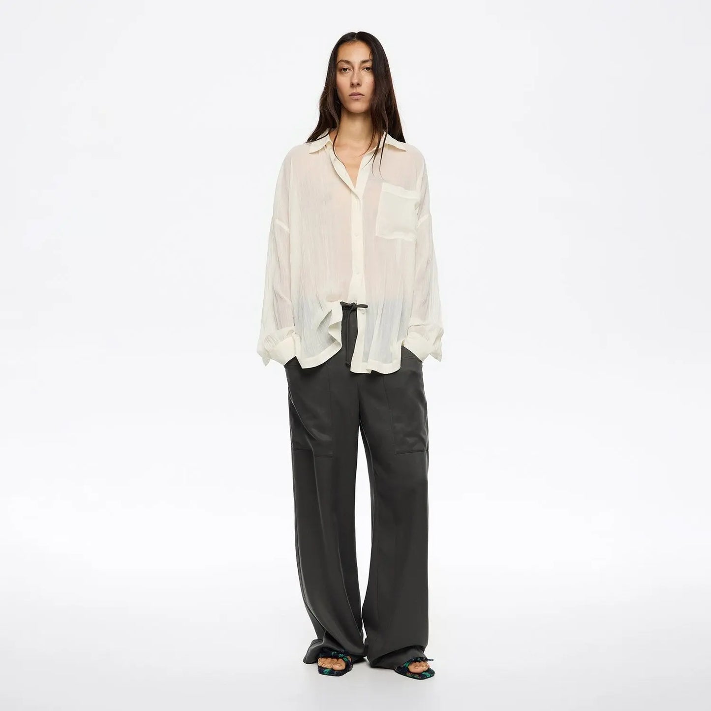 Lead maxi pockets fluid trousers Bimba y Lola UK