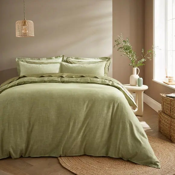 Lechlade Cotton Duvet Cover & Pillowcase Set Dunelm