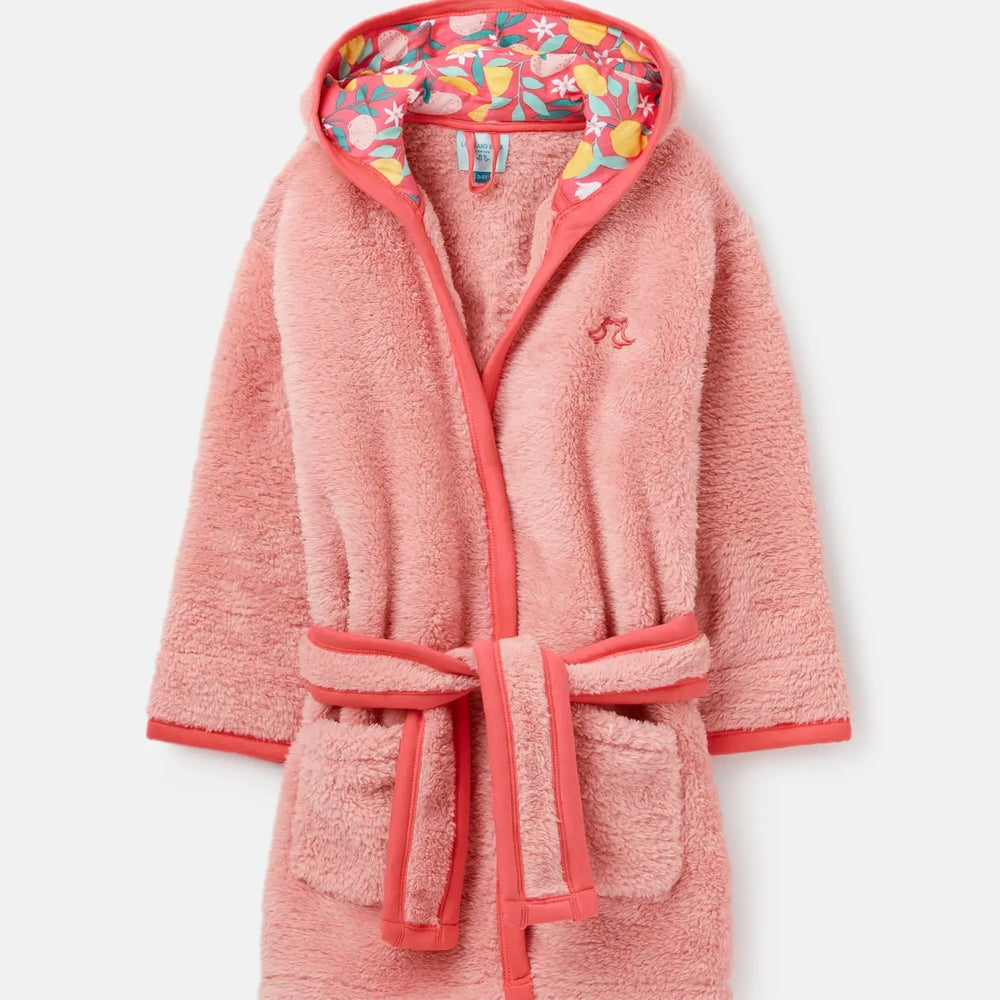 Lemon Grove Girls Fleece Dressing Gown Luca and Rosa