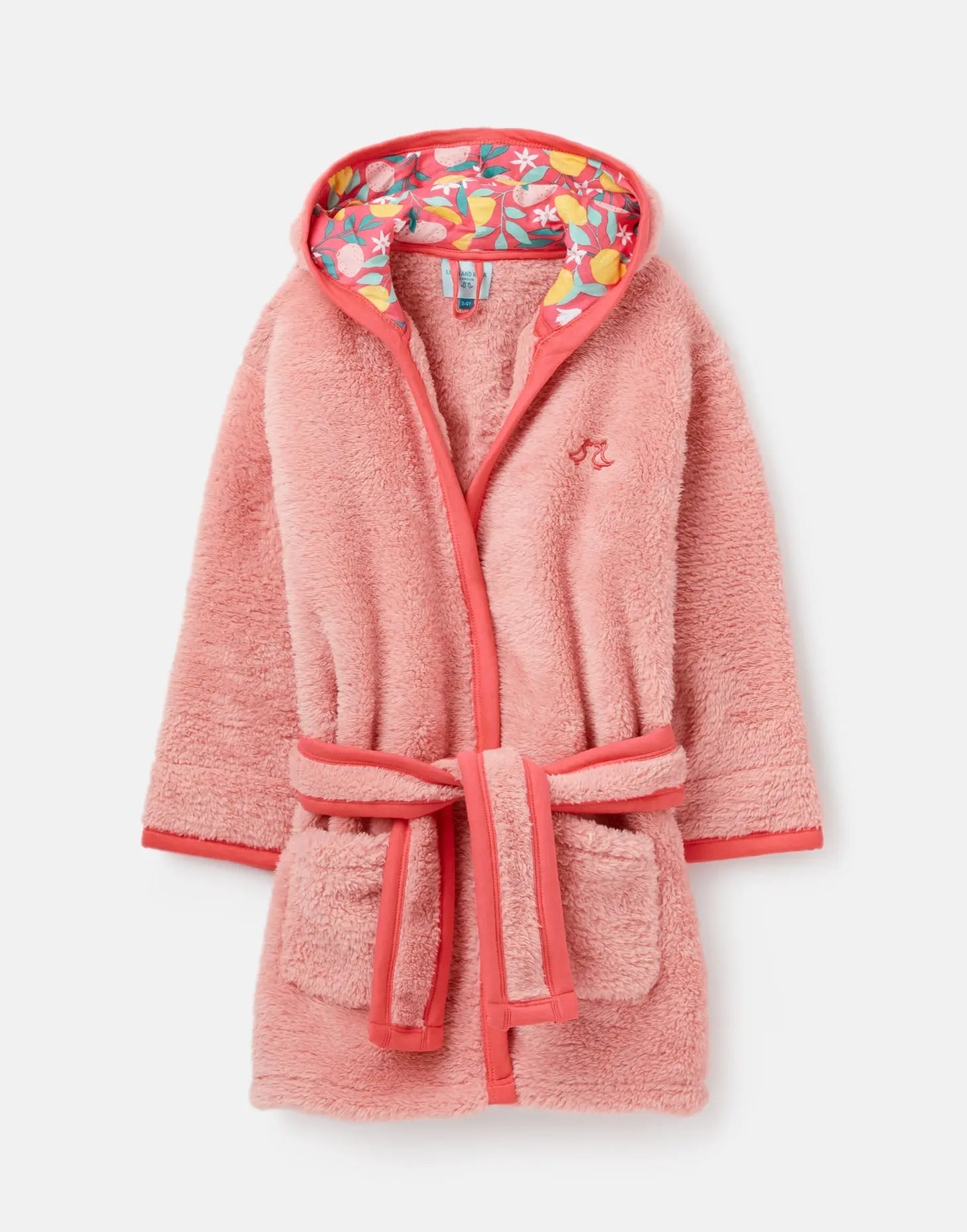 Lemon Grove Girls Fleece Dressing Gown Luca and Rosa