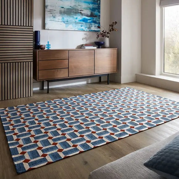 Lennox Geometric Rug Dunelm