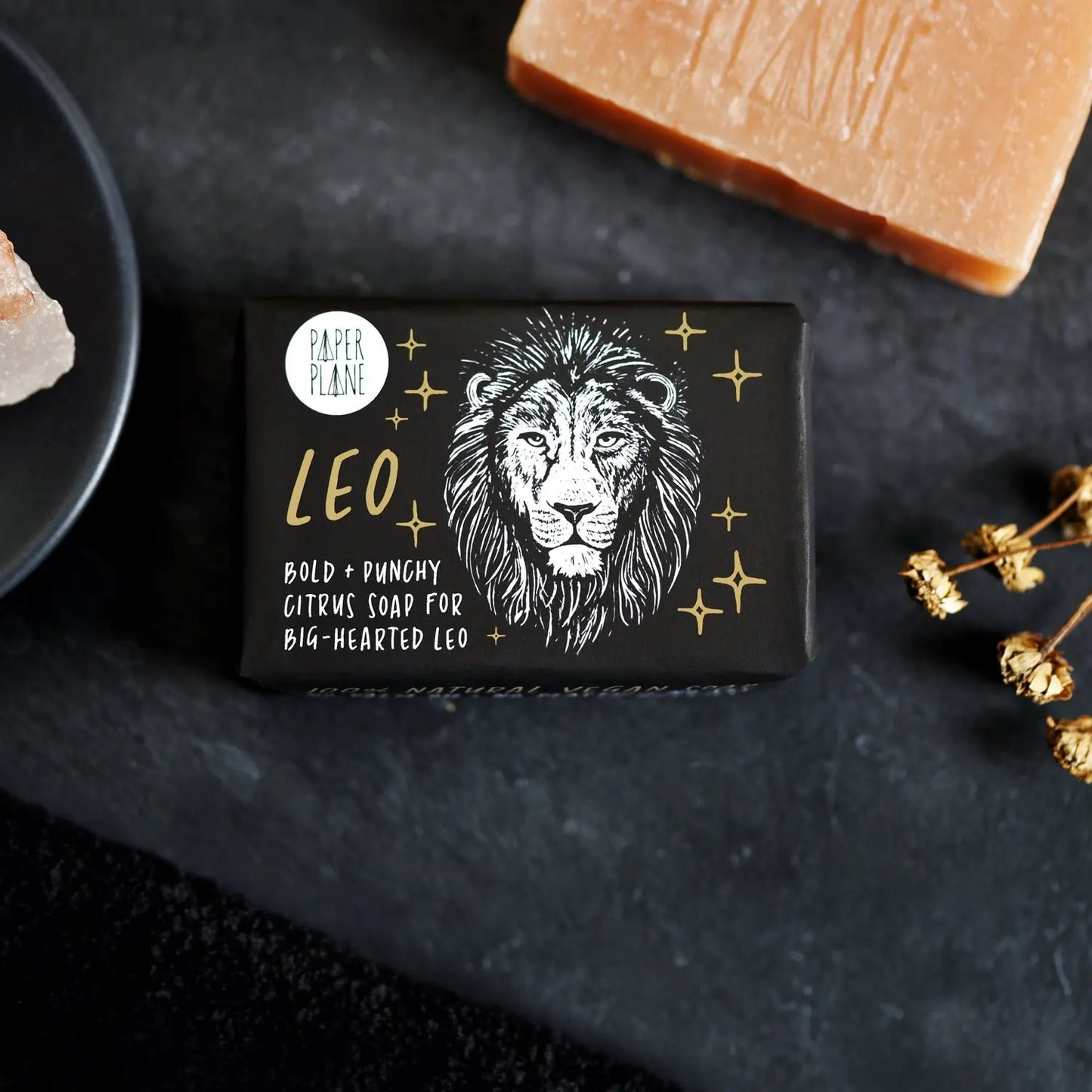 Leo Star Sign Zodiac Bar - Natural and Vegan Horoscope Soap Paper Plane