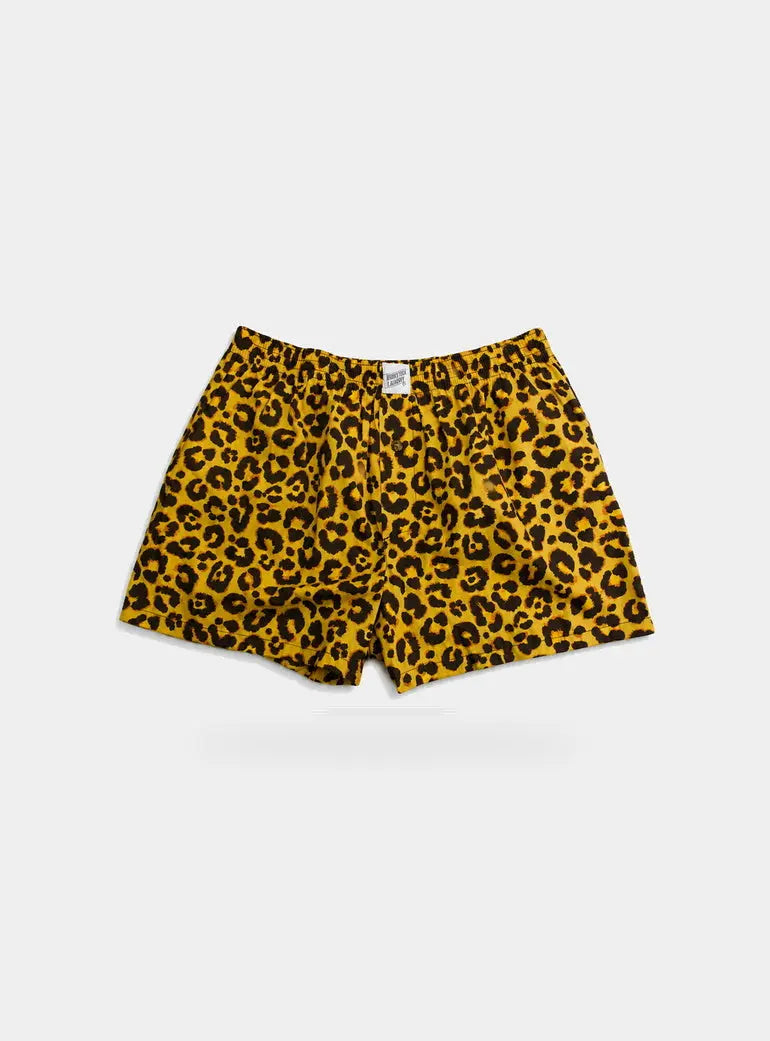 Leopard Mens Boxer Shorts Woodstock Laundry