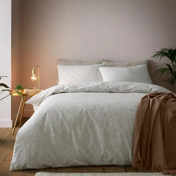 Leopard Print Duvet Cover & Pillowcase Set Dunelm