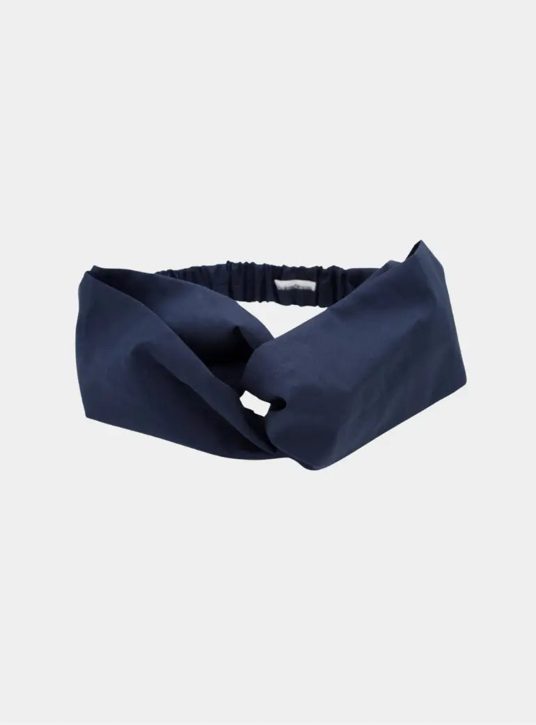 Liberty Navy C Print Twist Headband Holme & Moss