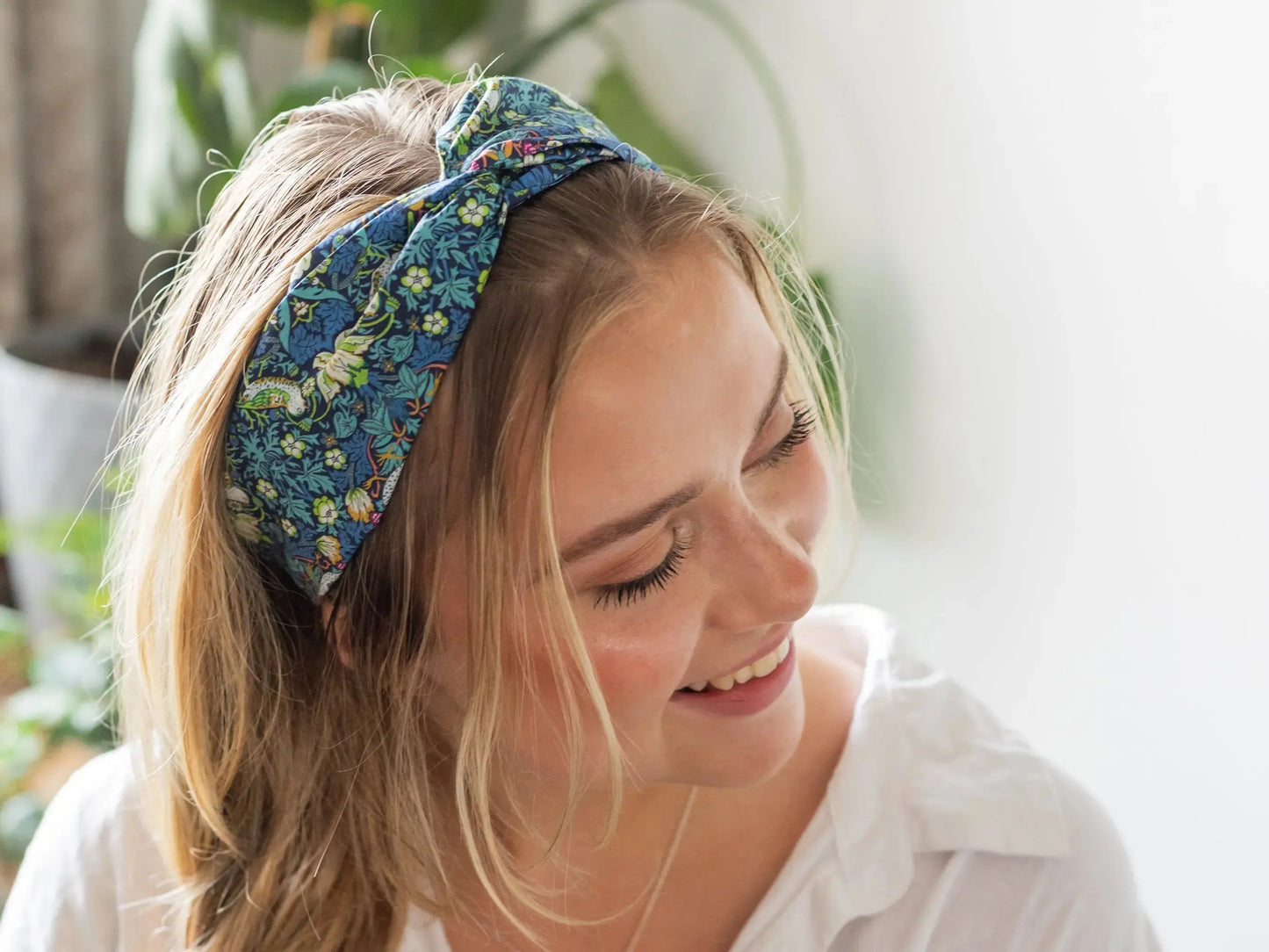 Twist Headband - Liberty Strawberry Thief J Print Holme & Moss