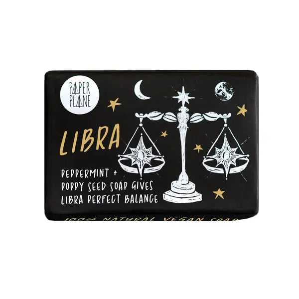Libra Star Sign Zodiac Bar - Natural and Vegan Horoscope Soap Paper Plane