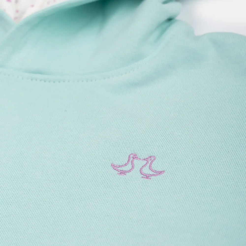 Light Blue Pull on Girls Hoodie Luca and Rosa
